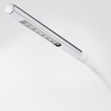 HÅRTE LED work lamp, white/silver color
