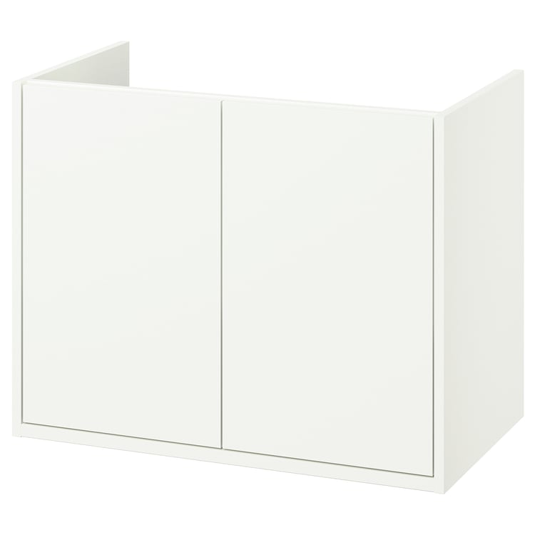 HAVBÄCK Bathroom vanity with doors white IKEA