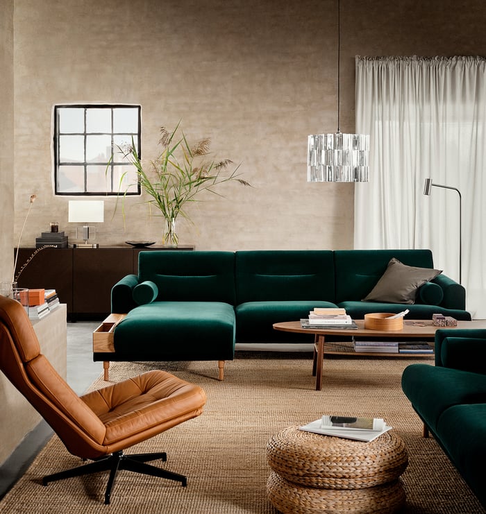 HAVBERG Swivel chair, Grann/Bomstad golden brown IKEA