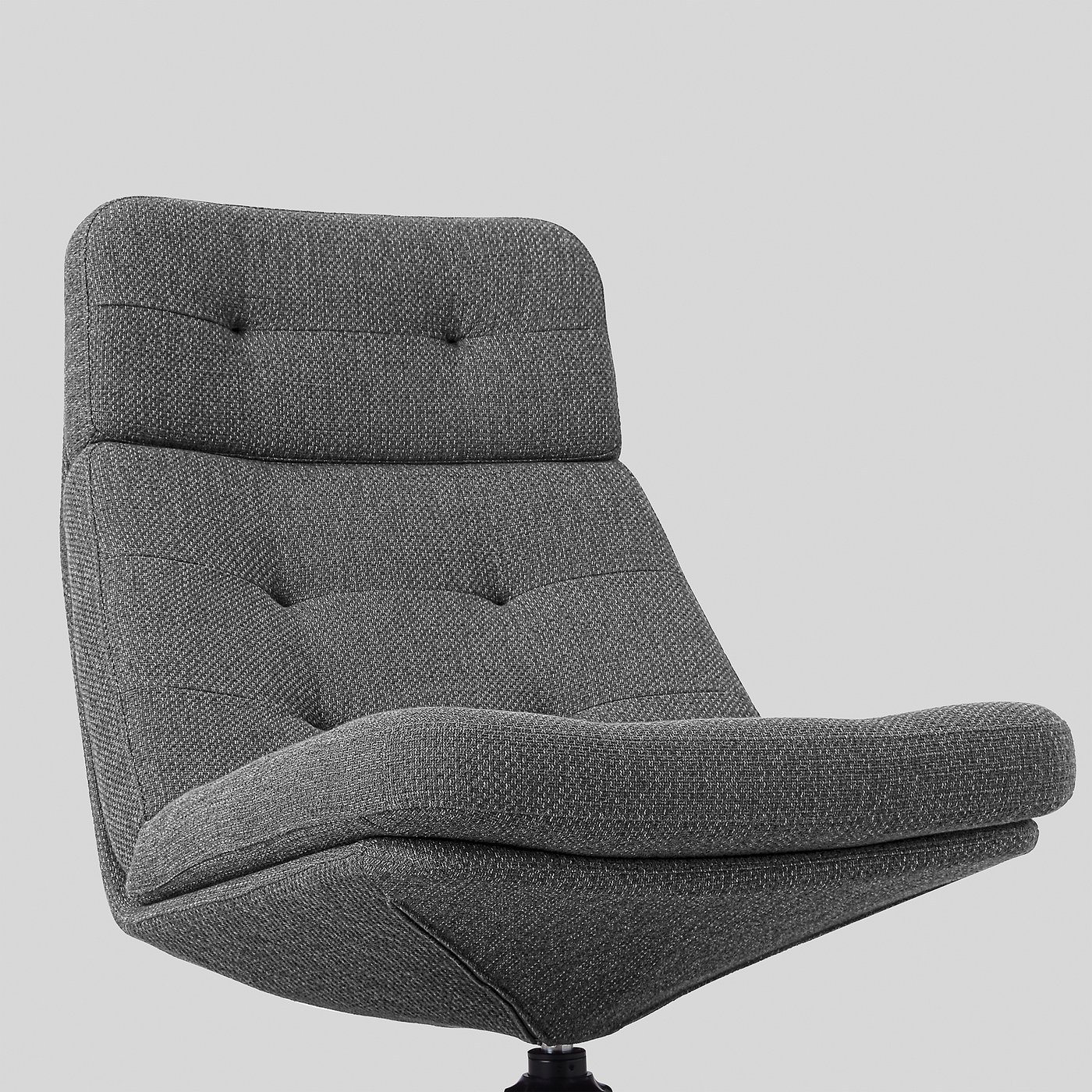 HAVBERG Swivel chair - Lejde gray/black
