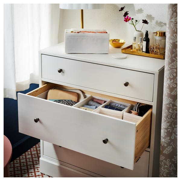 HAVSTA 3-drawer dresser, white, 81x47x89 cm