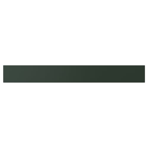 Dark green rectangular shelf, smooth finish, flat surface.