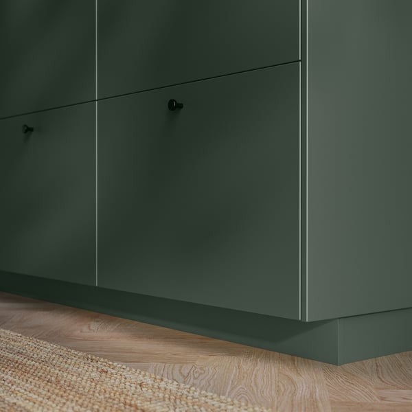HAVSTORP Toekick, deep green, 220x8 cm