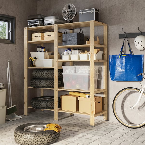 HEJNE 2 section shelving unit