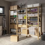 HEJNE 3 section shelving unit, softwood, 230x31x171 cm