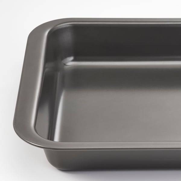 HEMMABAK Roasting pan, gray, 36x27 cm