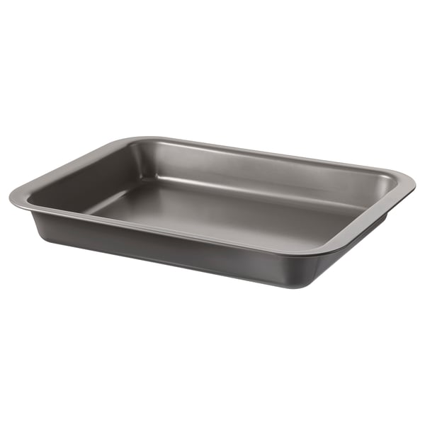 HEMMABAK Roasting pan, gray, 36x27 cm