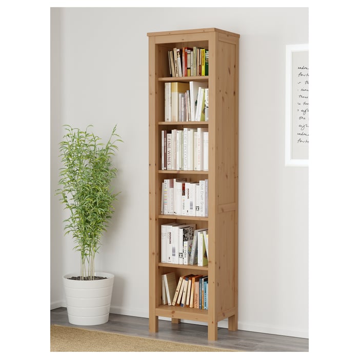 HEMNES bookcase, light brown, 49x198 cm (191/4x78") IKEA