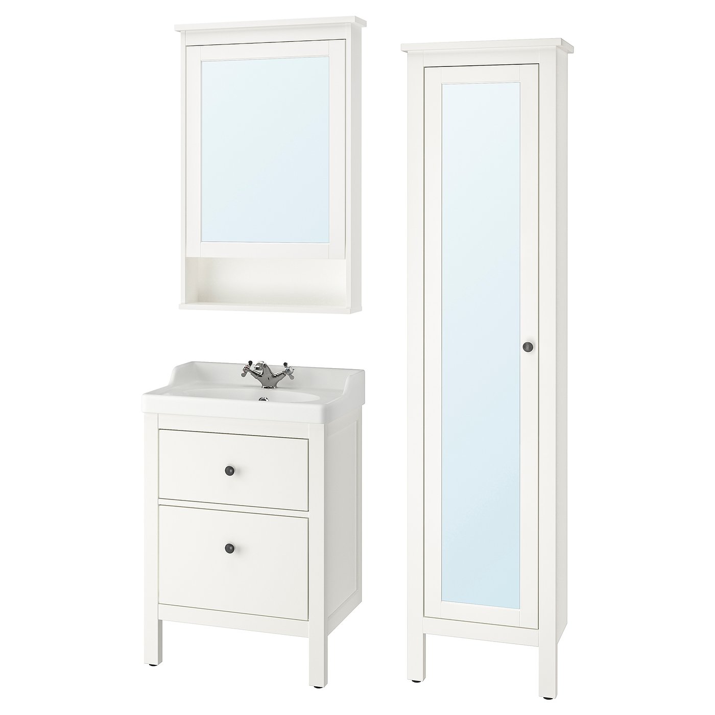HEMNES / RÄTTVIKEN bathroom furniture, set of 5 IKEA
