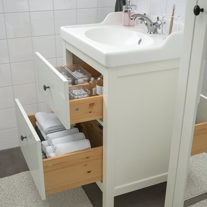 HEMNES / RÄTTVIKEN bathroom furniture, set of 5 IKEA