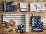 HILDEGUN Dish towel, blue, 45x60 cm