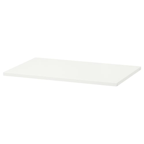 HJÄLPA white steel flat shelf, minimalist design, simple structure.