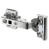 HJÄLPA hinge, silvery, metallic, rectangular, with damper for soft closing.