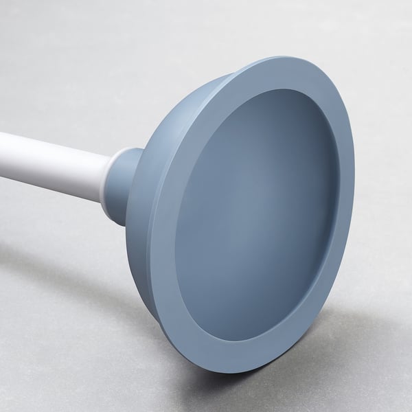 HÖTRAMP Plunger, white/light blue