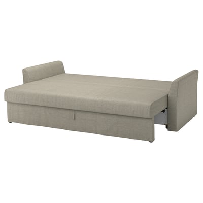 HOLMSUND 3-seat sleeper sofa, Borgunda beige