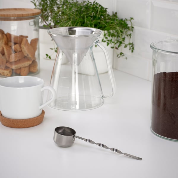 HUVUDTÅG coffee measuring scoop, stainless steel IKEA