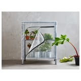 HYLLIS Shelf unit with cover, clear, 60x27x74 cm