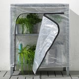 HYLLIS Shelf unit with cover, clear, 60x27x74 cm