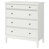 IDANÄS 4-drawer dresser, white, 104x118 cm