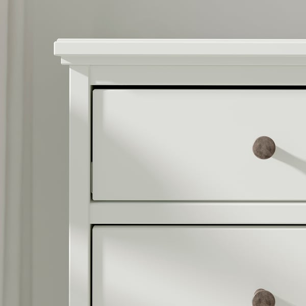 IDANÄS 6-drawer dresser, white, 84x135 cm