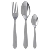 IDENTITET 12-piece flatware set, stainless steel