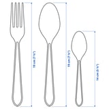 IDENTITET 12-piece flatware set, stainless steel