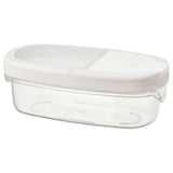 IKEA 365+ Dry food jar with lid, clear/white, 0.3 l