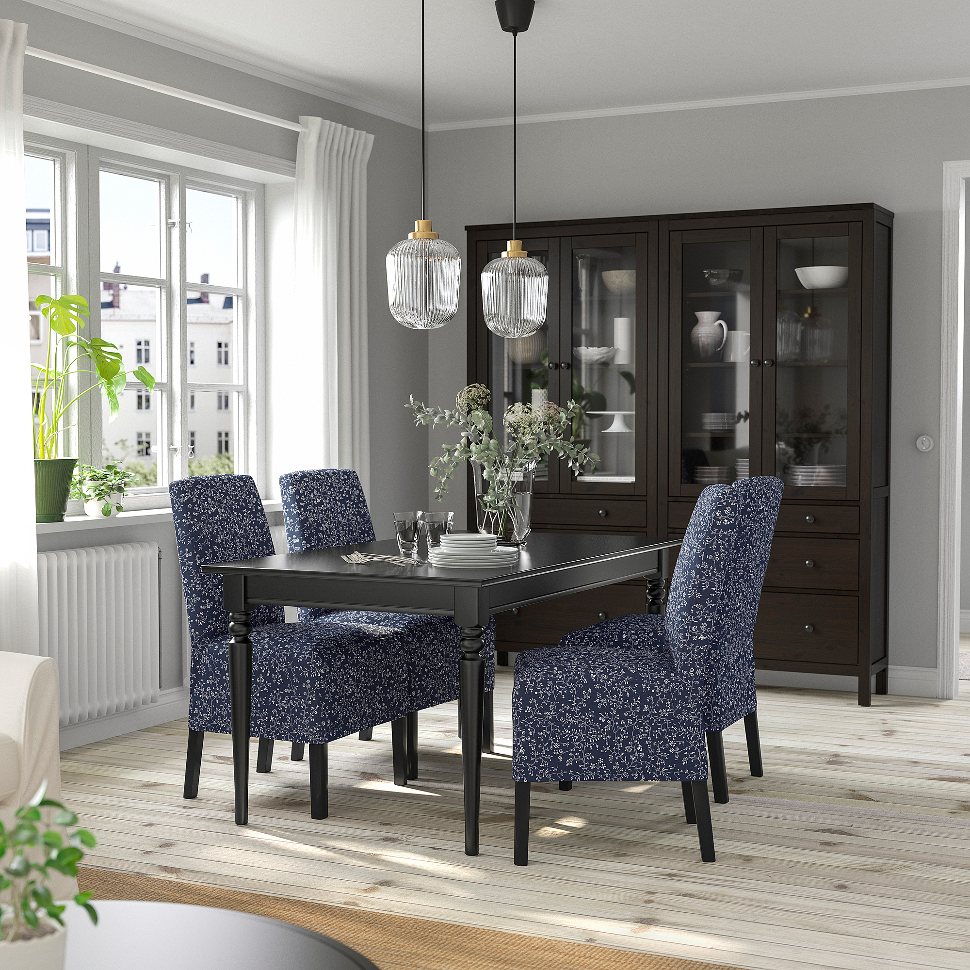 INGATORP / BERGMUND Table and 4 chairs