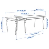 INGATORP / STEFAN Table and 4 chairs
