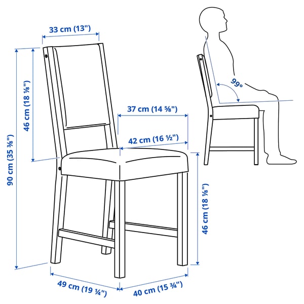 INGATORP / STEFAN Table and 4 chairs