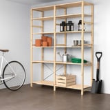 IVAR 2 section shelving unit, pine, 174x50x226 cm