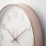 JÄNKIG Wall clock, copper color, 30 cm