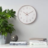 JÄNKIG Wall clock, copper color, 30 cm
