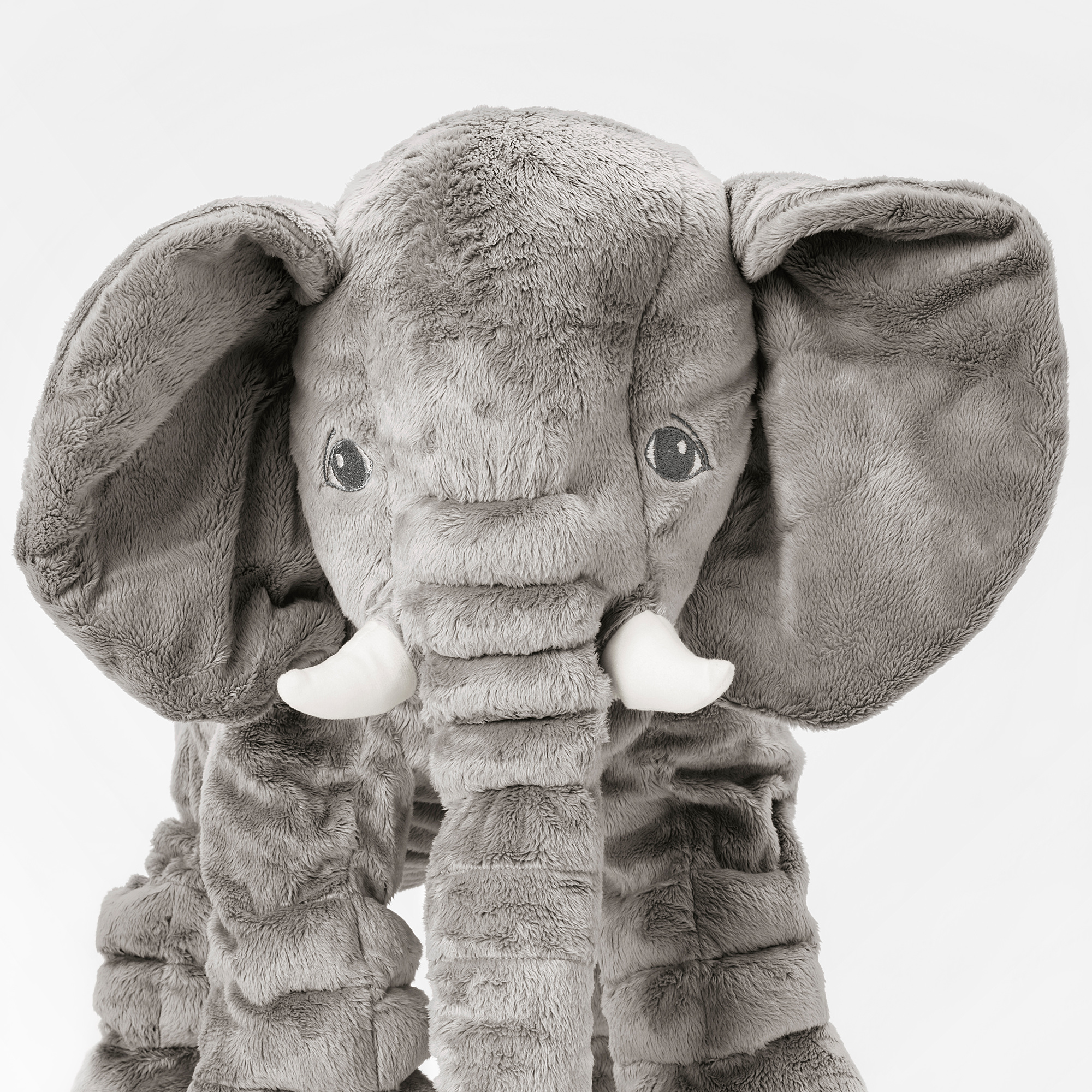 JÄTTESTOR Soft toy, elephant/gray