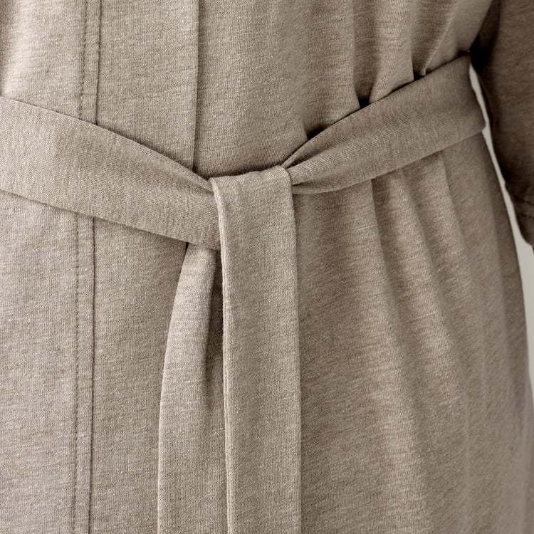 KÄRRFIBBLA bathrobe, beige, L/XL IKEA