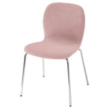 KARLPETTER Chair, Gunnared light brown-pink/Sefast chrome plated