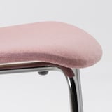 KARLPETTER Chair, Gunnared light brown-pink/Sefast chrome plated