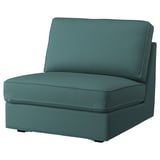 KIVIK 1-seat sleeper sofa, Kelinge gray-turquoise