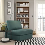 KIVIK 1-seat sleeper sofa, Kelinge gray-turquoise