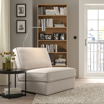 KIVIK 1-seat sleeper sofa, Tresund light beige