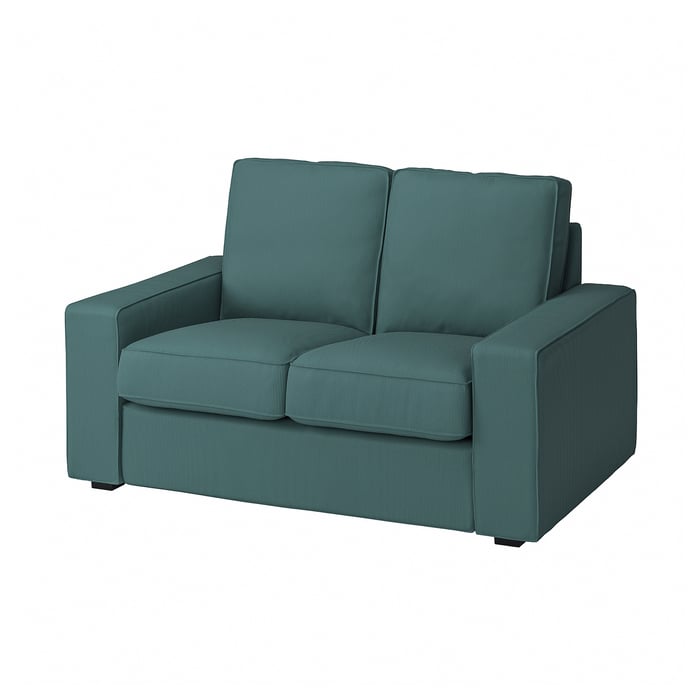 KIVIK compact loveseat, Kelinge grayturquoise IKEA