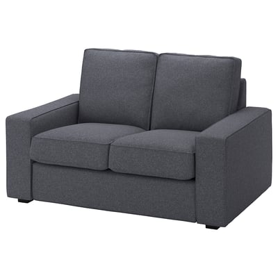 KIVIK Cover for compact 2-seat sofa, Gunnared medium gray
