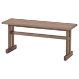 KLIMPFJÄLL Bench, gray-brown, 102 cm