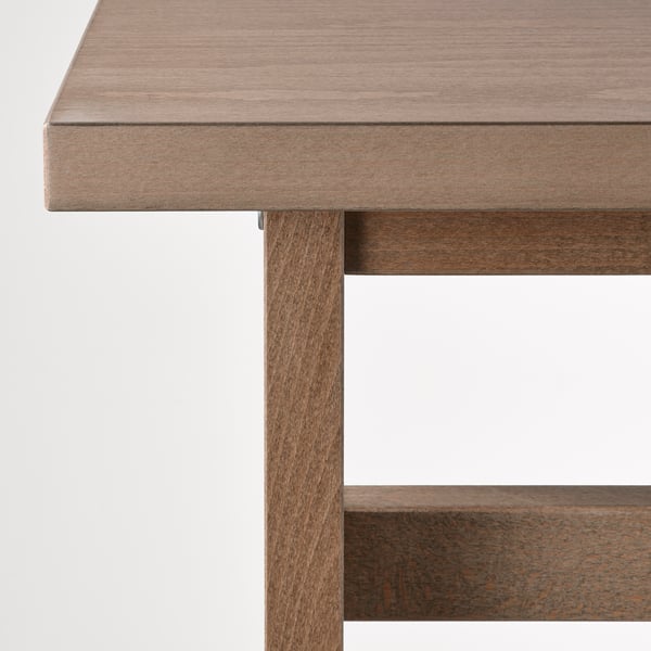 KLIMPFJÄLL Bench, gray-brown, 102 cm