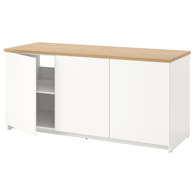 KNOXHULT base with doors, white, 180x85 cm (707/8x331/2") IKEA
