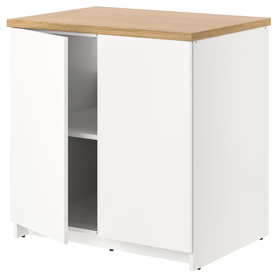 KNOXHULT base with doors, white, 80x85 cm (311/2x331/2") IKEA