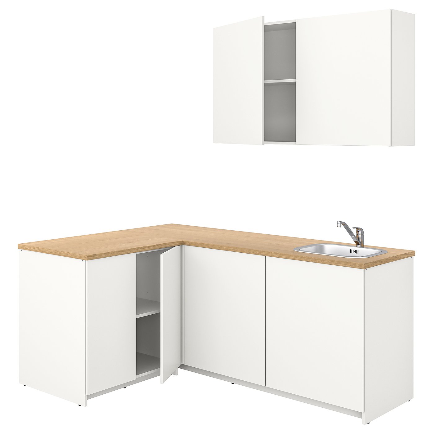 KNOXHULT kitchen, white, 182x143x220 cm (715/8x561/4x865/8") - IKEA