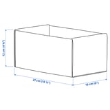 KOMPLEMENT Box, light gray, 15x27x12 cm