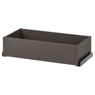 KOMPLEMENT Drawer, dark gray, 75x35 cm
