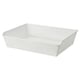 KOMPLEMENT Metal basket, patterned/white, 75x58 cm